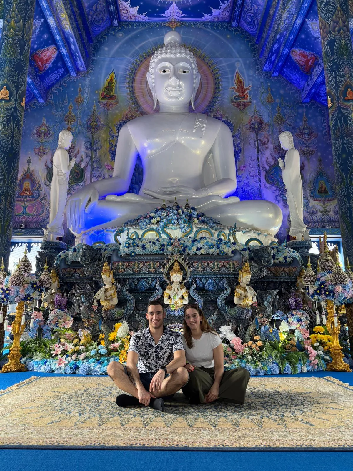 Cláudia e Fábio juntos durante uma viagem